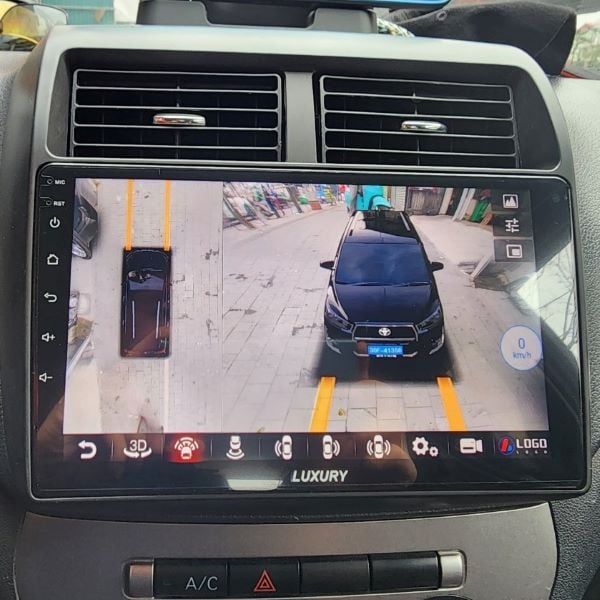 Màn hình xe wigo kèm camera 360 toàn cảnh