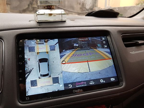 Màn Hình Android Liền Camera 360 Xe Honda HRV ( Mã: Oledpro X5s)