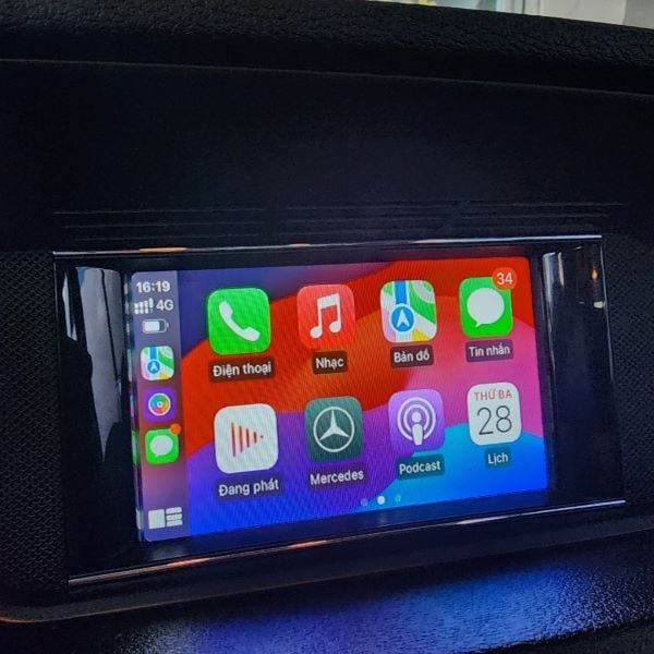 Nâng cấp Apple Carplay cho Mercedes || Rambo Auto