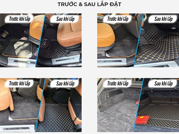 THẢM LÓT SÀN Ô TÔ 5D, 6D SANG TRỌNG - SIÊU BỀN