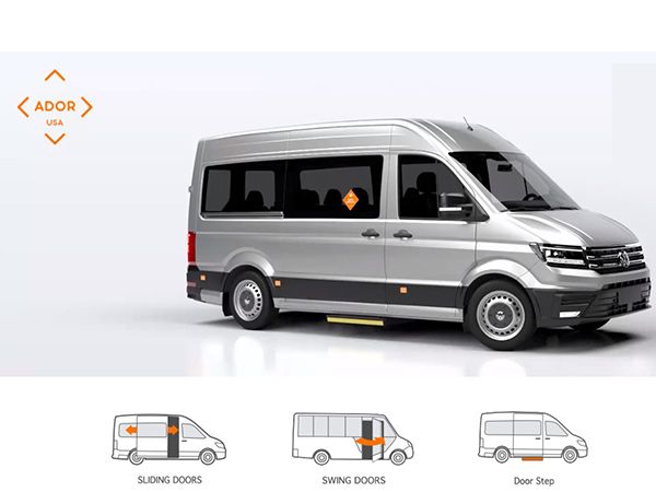 Độ Cửa Điện Âm Chìm Xe Ford Transit - Cửa Lùa Tự Động Giấu Kín Adop Nga (Model: TPOKO)