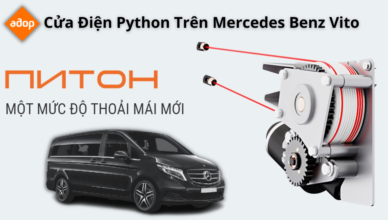 Độ Cửa Điện Tự Động Python Xe Mercedes Benz Vito