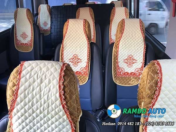 Áo ghế & Rèm xe khách 16 chỗ Hyundai Solati