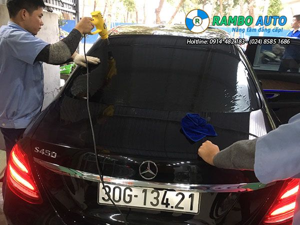 Dán phim cách nhiệt xe Mercedes S450 - Film LLumar