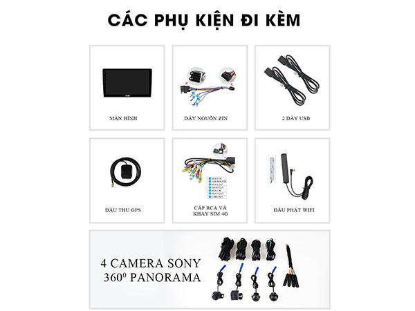 Màn hình Oledpro X6s liền camera 360 xe Toyota Cross