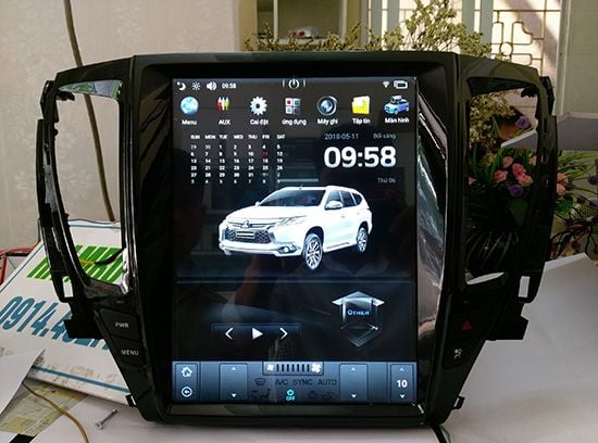 Màn hình Tesla Kiri xe Mitsubishi Pajero Sport 2016+ Android 7.1 - 12.1 inchs