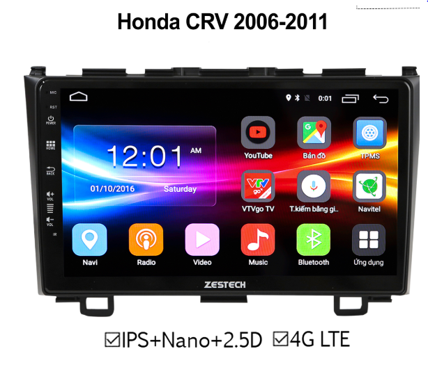 Nhân bản của Màn hình DVD Honda CRV 2012-2017 ZESTECH 4G