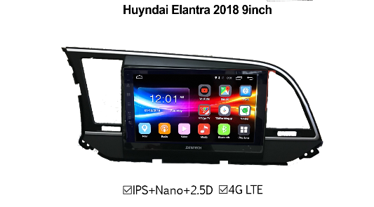 Màn hình DVD Huyndai Elantra 2018 ZESTECH 4G