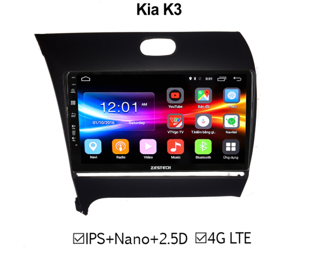 Màn hình DVD Kia K3 ZESTECH 4G