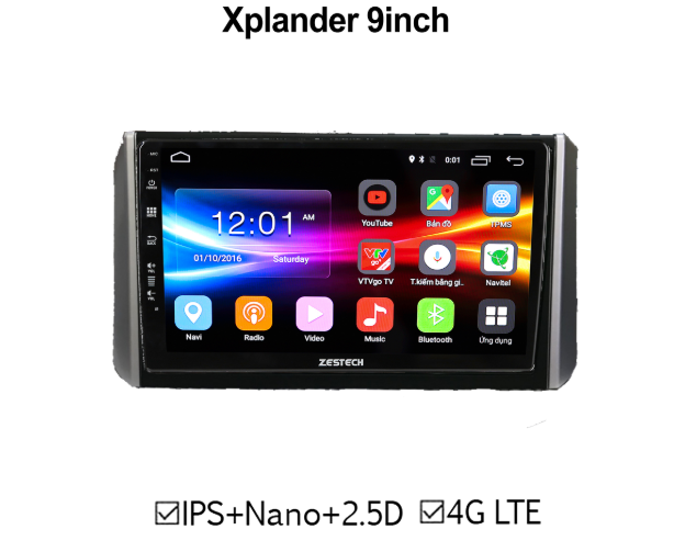 Màn hình DVD Mitsubishi Xplander ZESTECH 4G