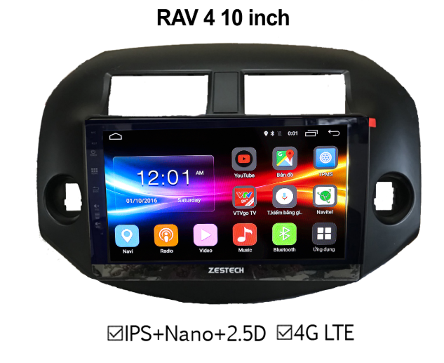 MÀN HÌNH DVD RAV 4 ZESTECH 4G