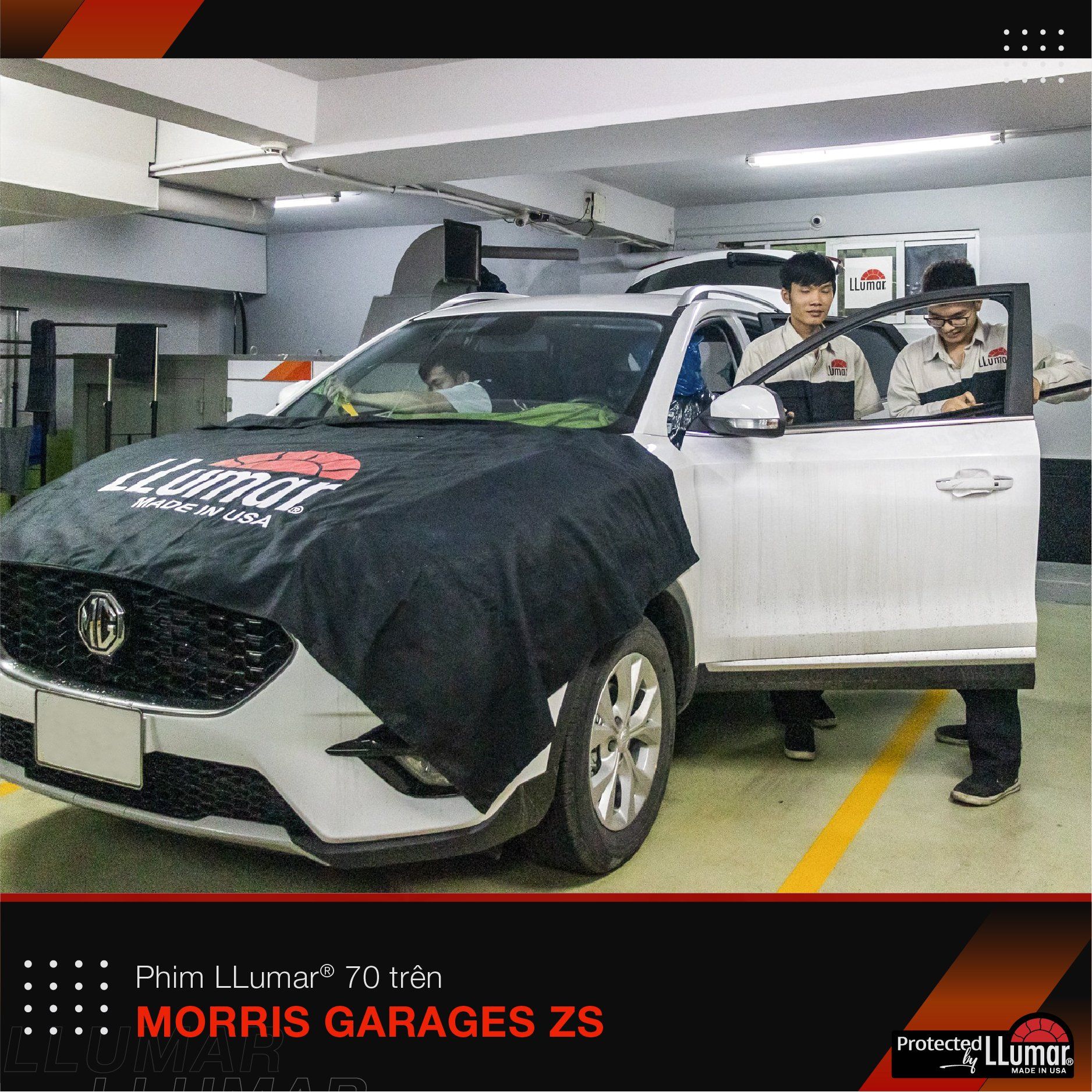 Dán phim cách nhiệt LLumar® S70 xe MG ZS MORRIS GARAGES ZS