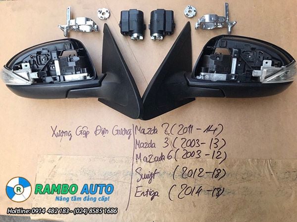 Xương mô tơ gập gương tự động xe Mazda 2 - Mazda 3- Mazda 6