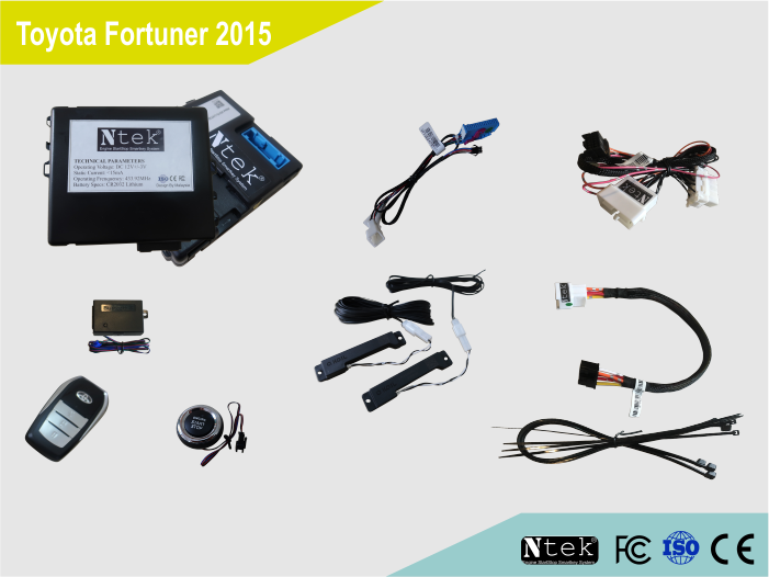 Chìa khóa thông minh - Smartkey Ntek xe Toyota Fortuner 2010-2016