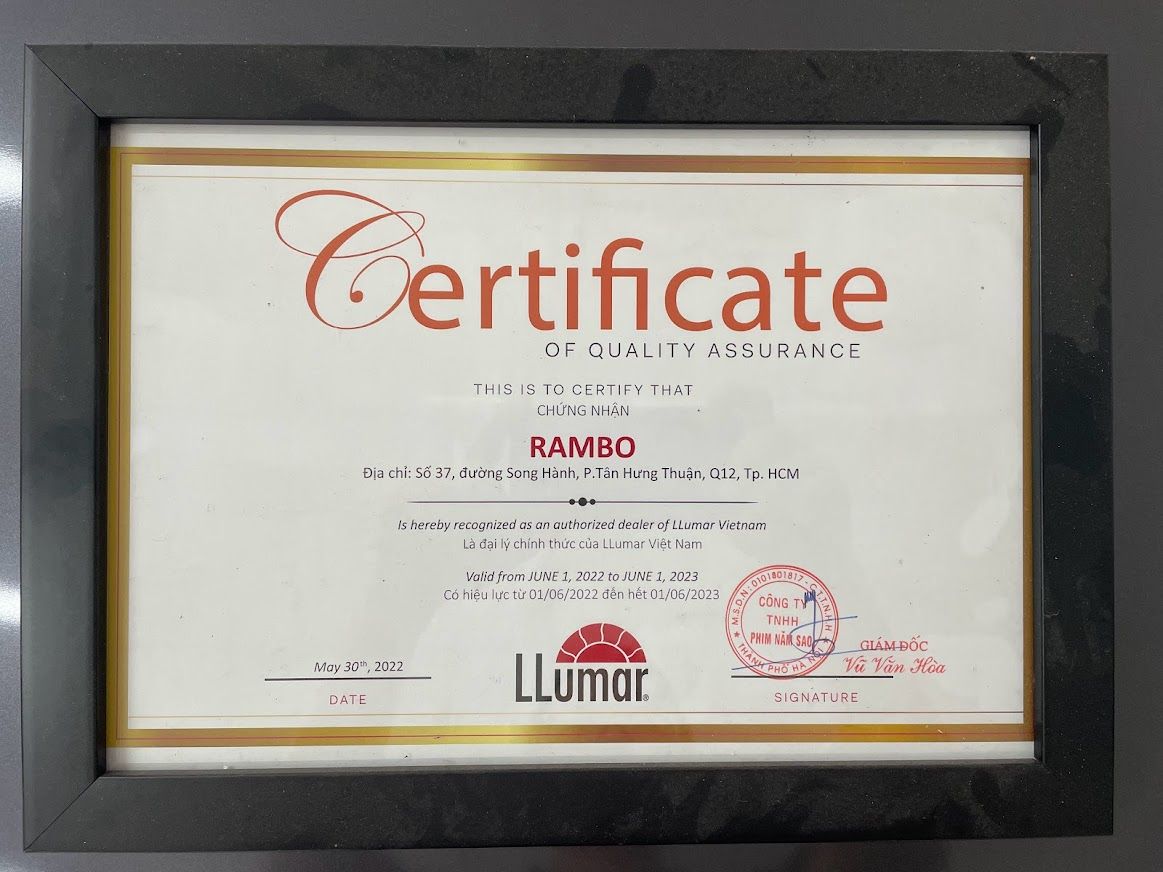 Báo giá dán phim cách nhiệt Llumar 2024