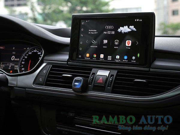 Thiết bị nâng cấp thông minh màn hình DVD lên mà Android xe Audi A7 2015 - chính hãng Hàn Quốc