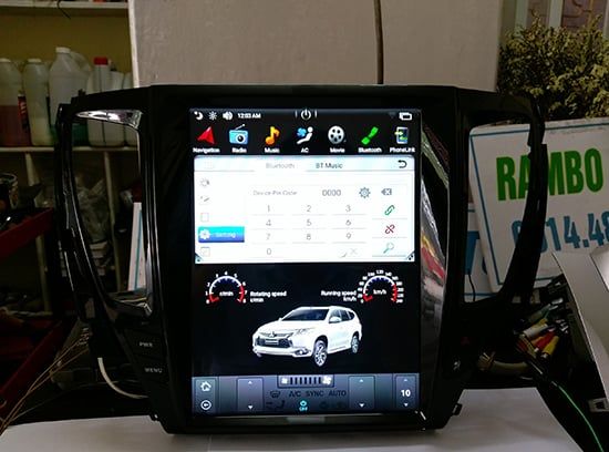 Màn hình Tesla Kiri xe Mitsubishi Pajero Sport 2016+ Android 7.1 - 12.1 inchs