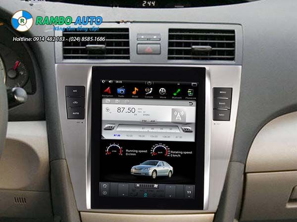 MÀN HÌNH CARDVD ANDROID TESLA XE CAMRY 2010