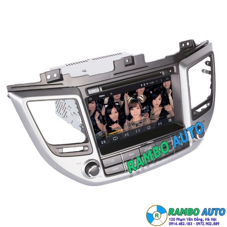 Màn hình xe Tucson - DVD Kiri Hyundai Tucson