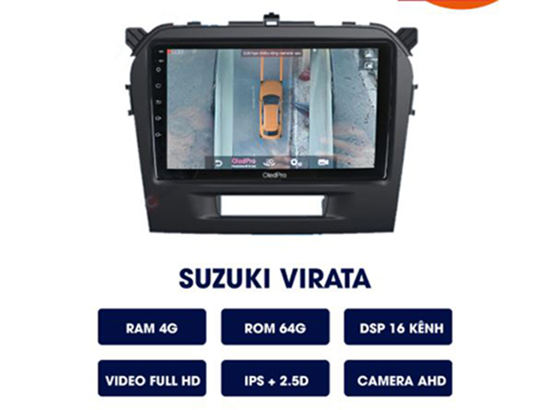 Màn hình DVD Android OledPro X5s tích hợp Camera 360 xe Vitara