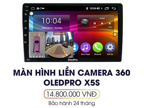 Màn hình Android Oledpro X5s liền camera 360 xe Kona