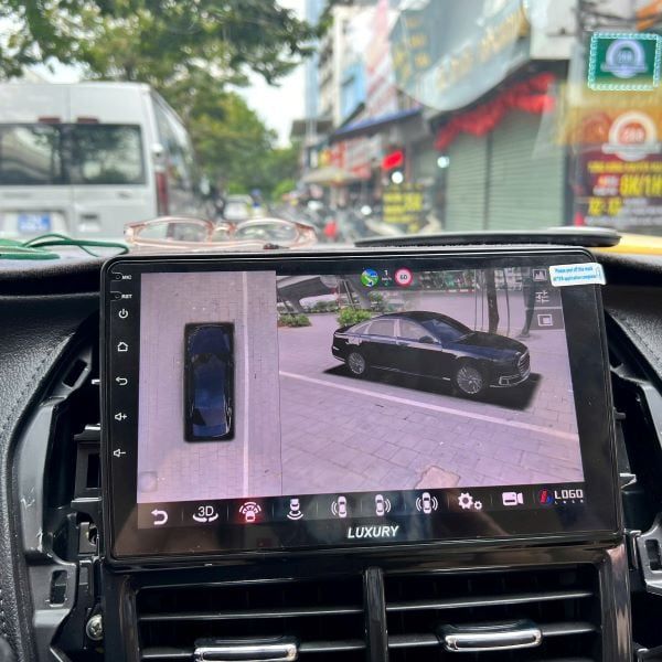 Màn hình android Qled xe Vios 2021