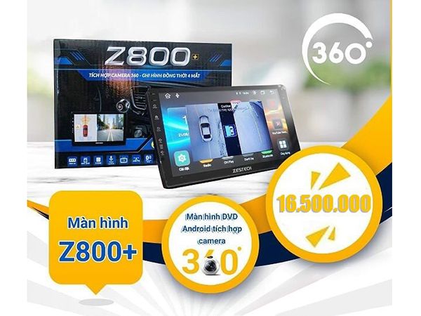 Màn hình DVD Zestech Z800+ Có Sẵn Camera 360