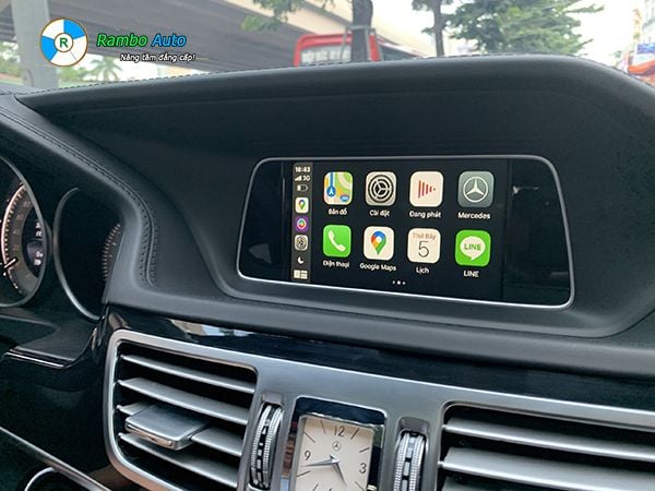 Nâng cấp Apple Carplay cho Mercedes || Rambo Auto