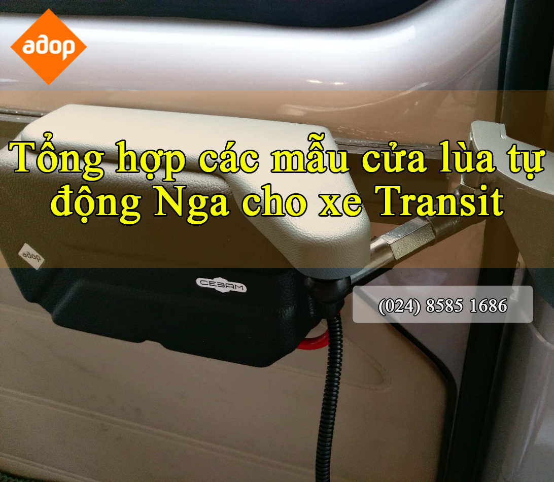 Cửa lùa tự động Nga cho xe Transit 16 chỗ