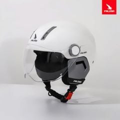  Nón Falcon F17 - Trắng Bóng 