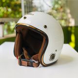 Nón 3/4 RONA - Trắng Bóng