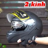 FULLFACE ROYAL M179 LẬT HÀM - Đen Vân Carbon