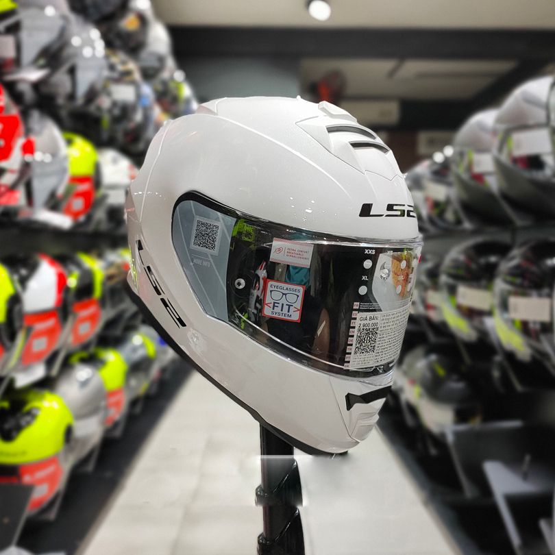 MŨ FULLFACE LS2 FF800 STORM - Trắng Bóng – Bershop