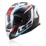 MŨ FULLFACE LS2 FF800 STORM - Đỏ Trắng Đen Vân Carbon