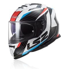  MŨ FULLFACE LS2 FF800 STORM - Đỏ Trắng Đen Vân Carbon 