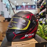 Nón Fullface Royal M136 Đen Đỏ