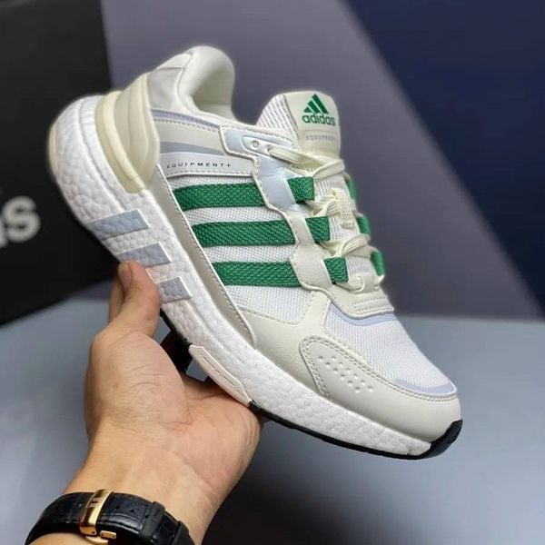  EQT Plus 2.0 Trắng Sọc Xanh Lá 