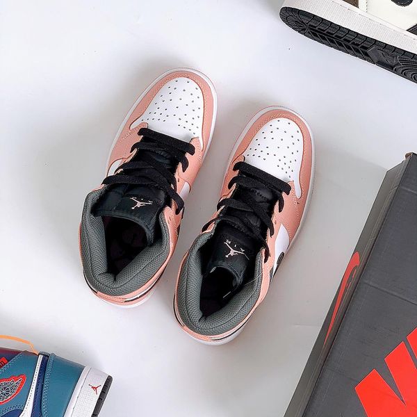  Nike Jordan 1 Mid - GS Pink Quartz SC 