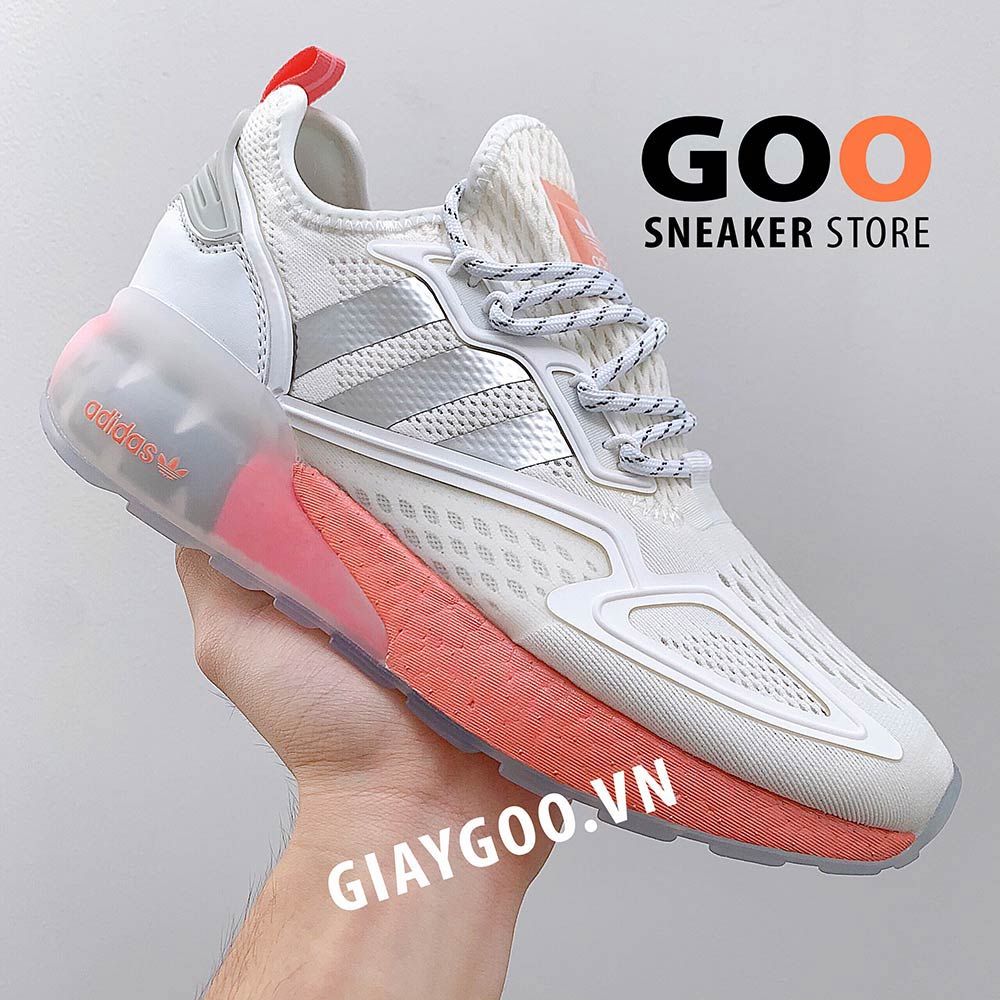  Adidas Zx 2k Boost Cream White Orange 1:1 