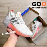  Adidas Zx 2k Boost Cream White Orange 1:1 