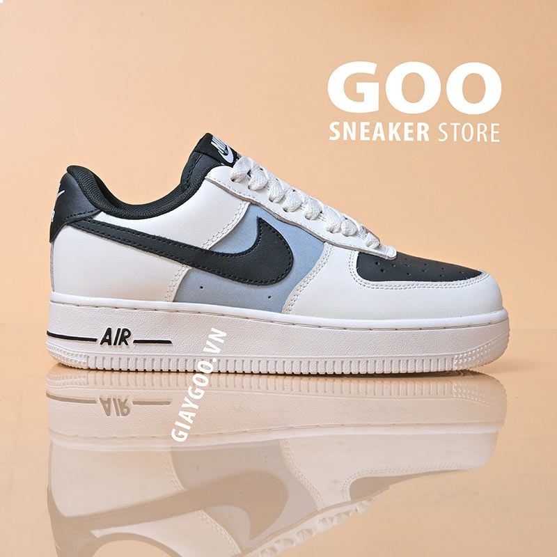  Air Force 1 Trắng Xám Đen Rep 1:1 