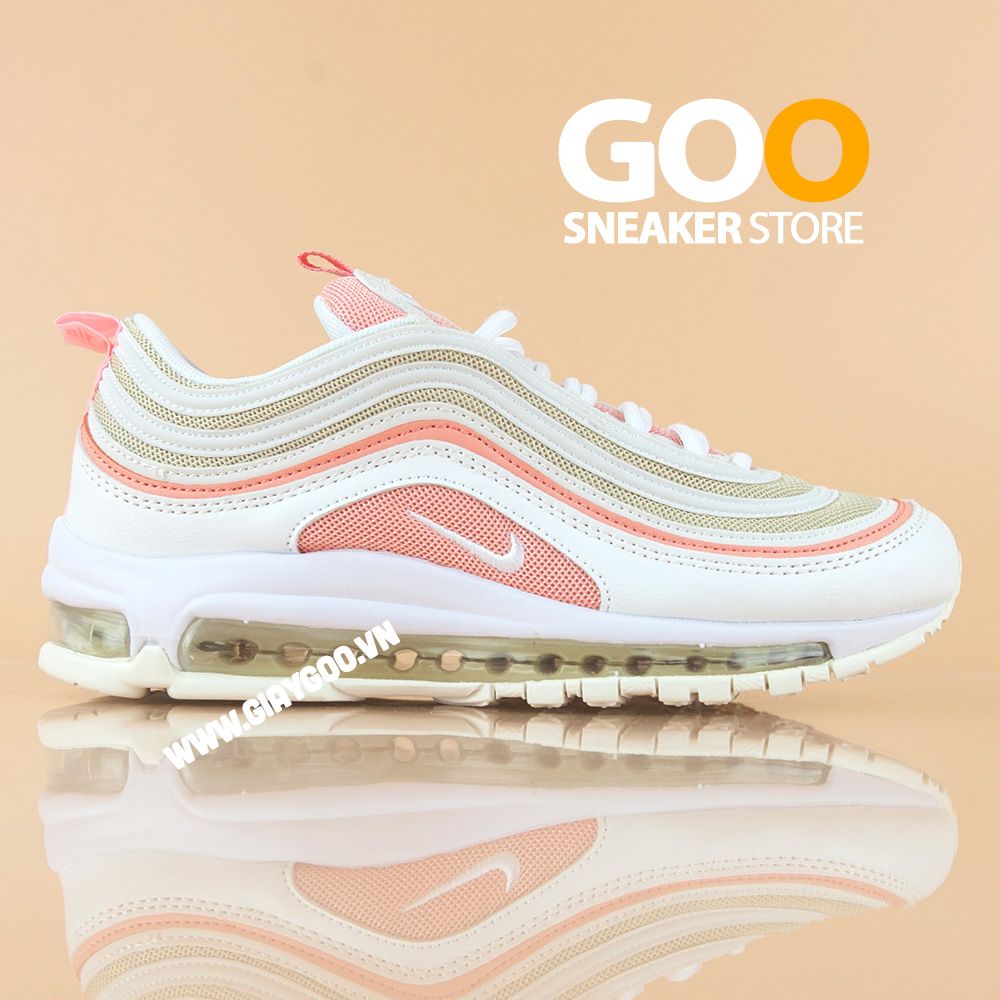  Nike Air Max 97 trắng hồng 