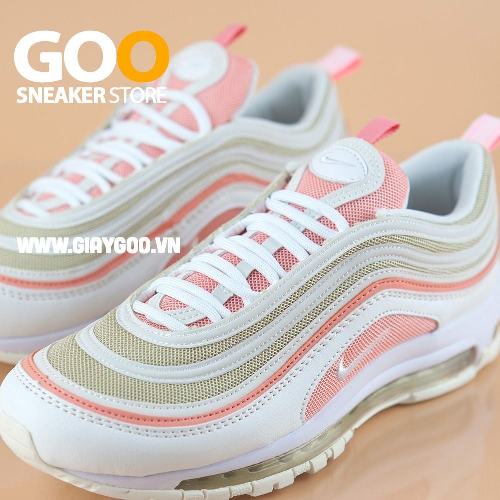  Nike Air Max 97 trắng hồng 