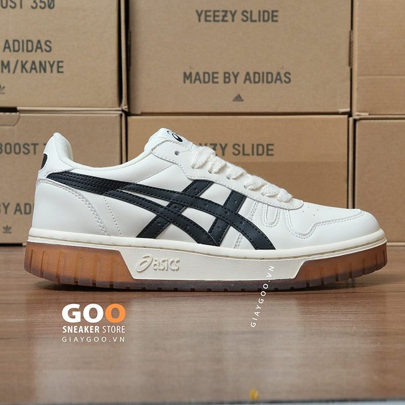  Asics Court MZ Cream Black Gum Like Auth 