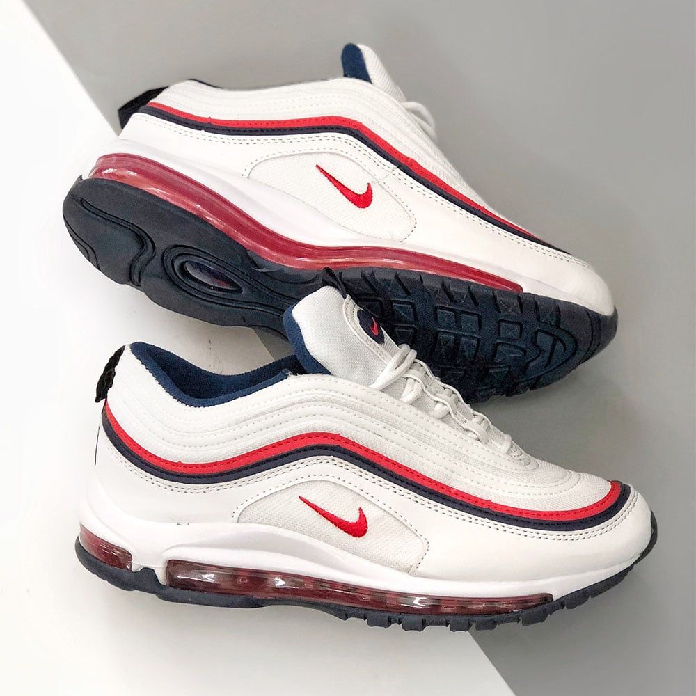  Nike air max 97 Trắng viền Đỏ 