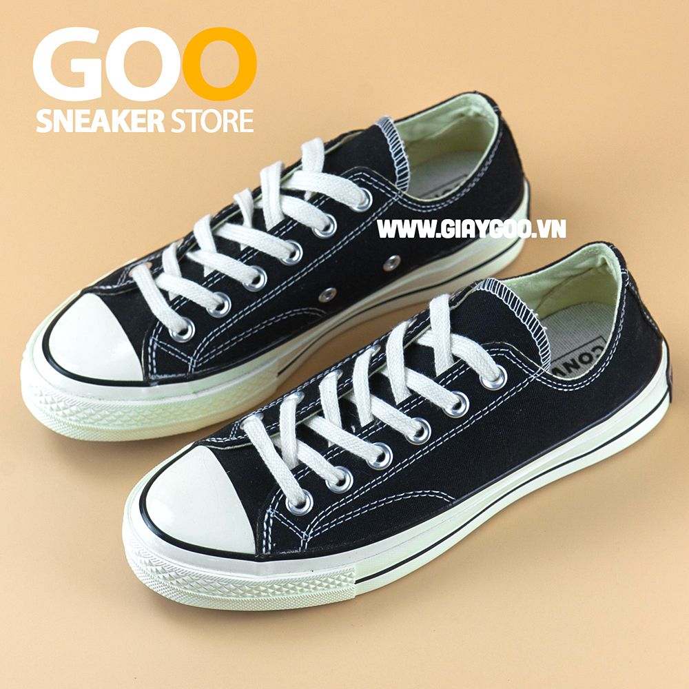  Giày Converse 1970s Đen Cổ Thấp 