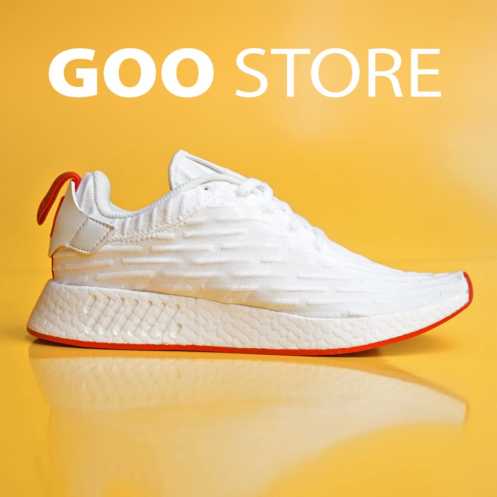 Nmd r2 white red chính hãng discount