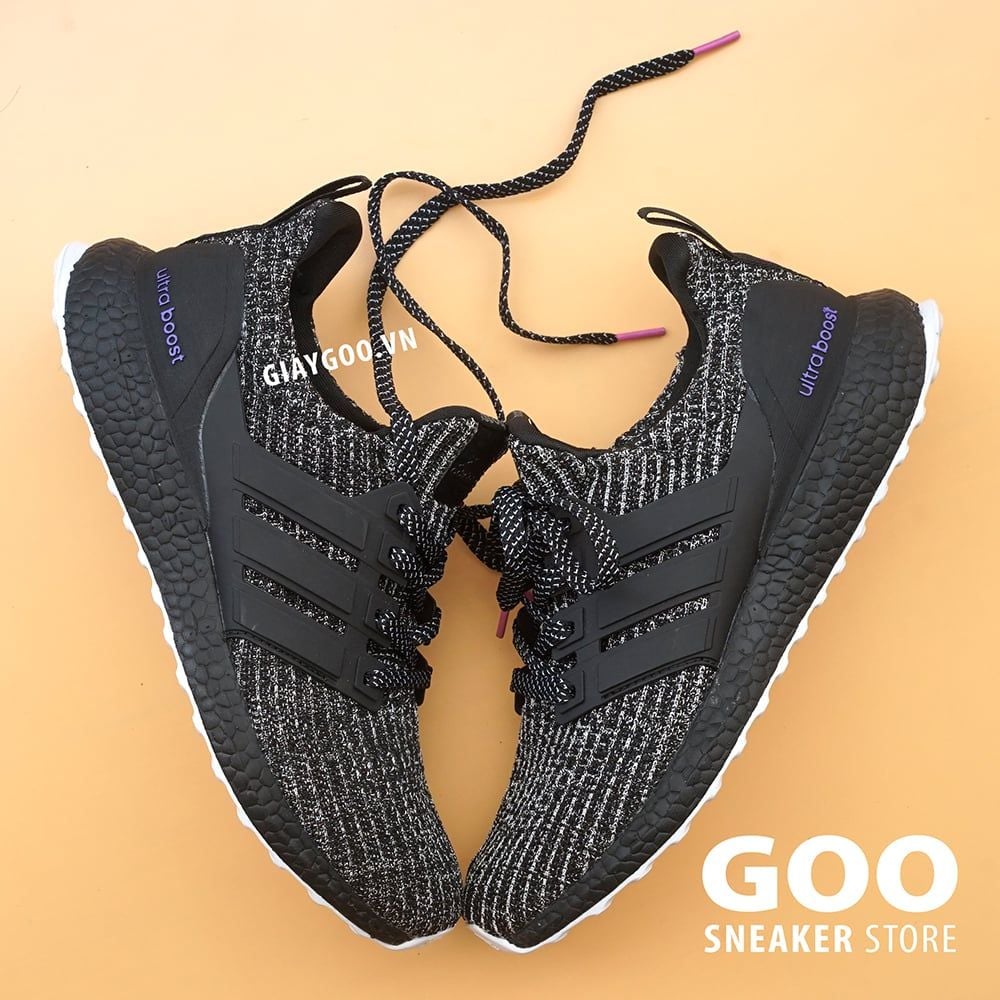  Giày Ultra boost 4.0 Đen Sọc SF 