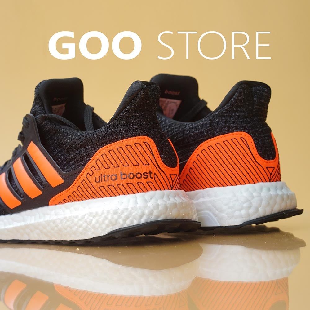  Giày Ultra Boost 4.0 Đen Cam Rep 1:1 (Boost nén) 