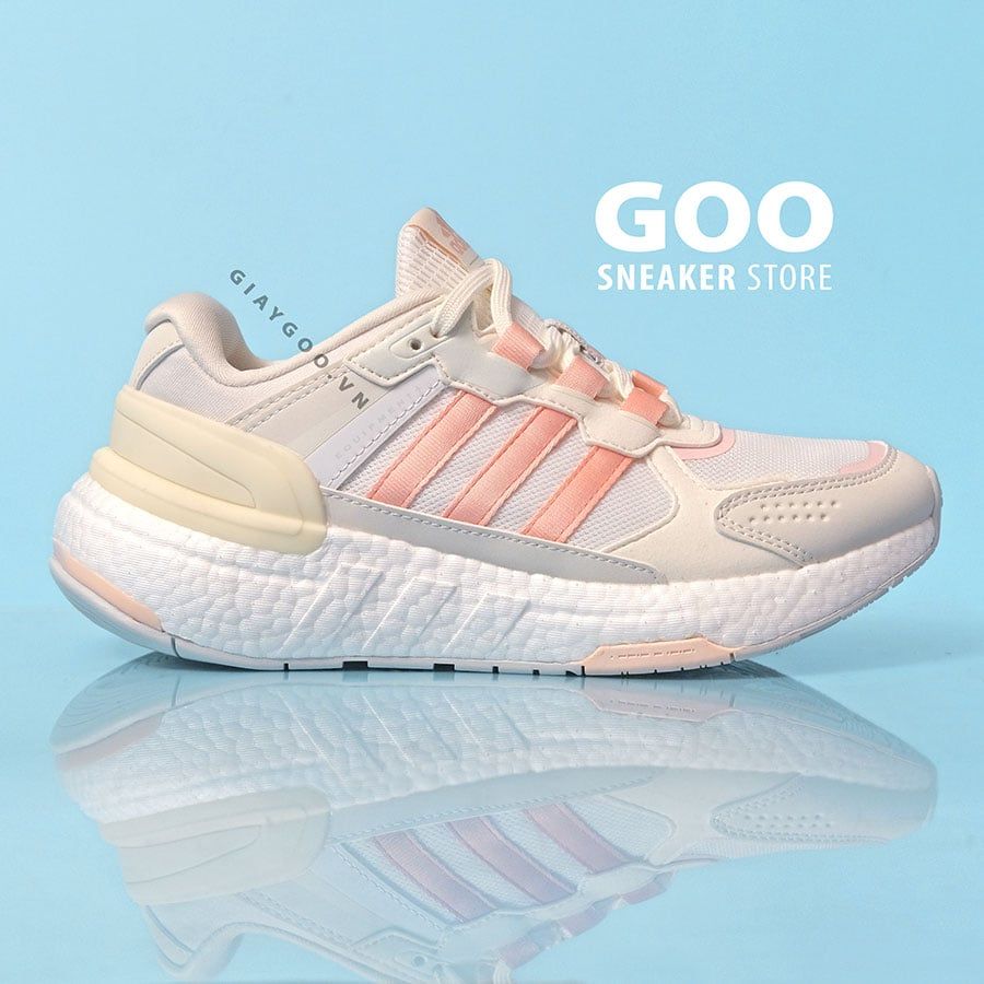  EQT Plus 2.0 Trắng Sọc Hồng (Boost nén) Like Auth 